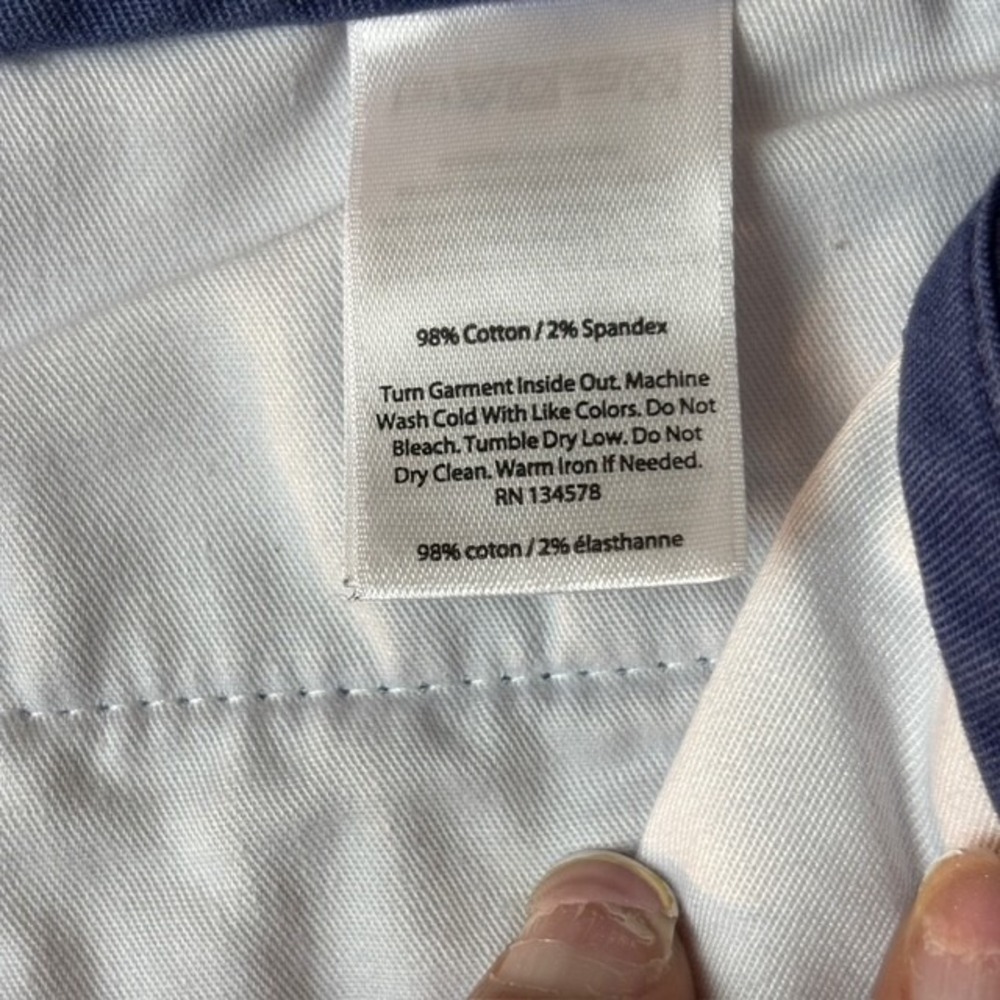 Mens 38x30 Vineyard Vines Breaker Chino Pants Blue Straight Leg See Pictures - Picture 8 of 16